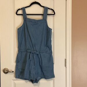 Old Navy Blue Chambray Womens' Romper